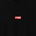 VYBEE Heavy Soft Double Tee BLACK — BOX 8'