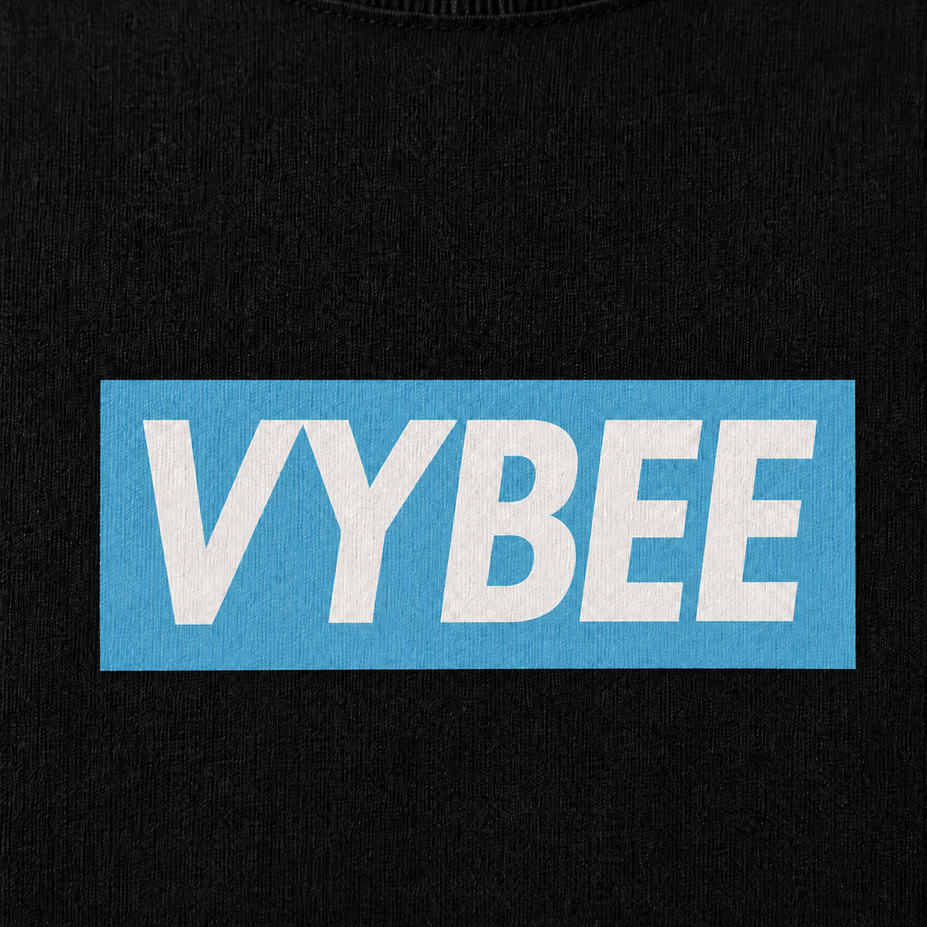 VYBEE Heavy Soft Double Tee BLACK — BOX 13'