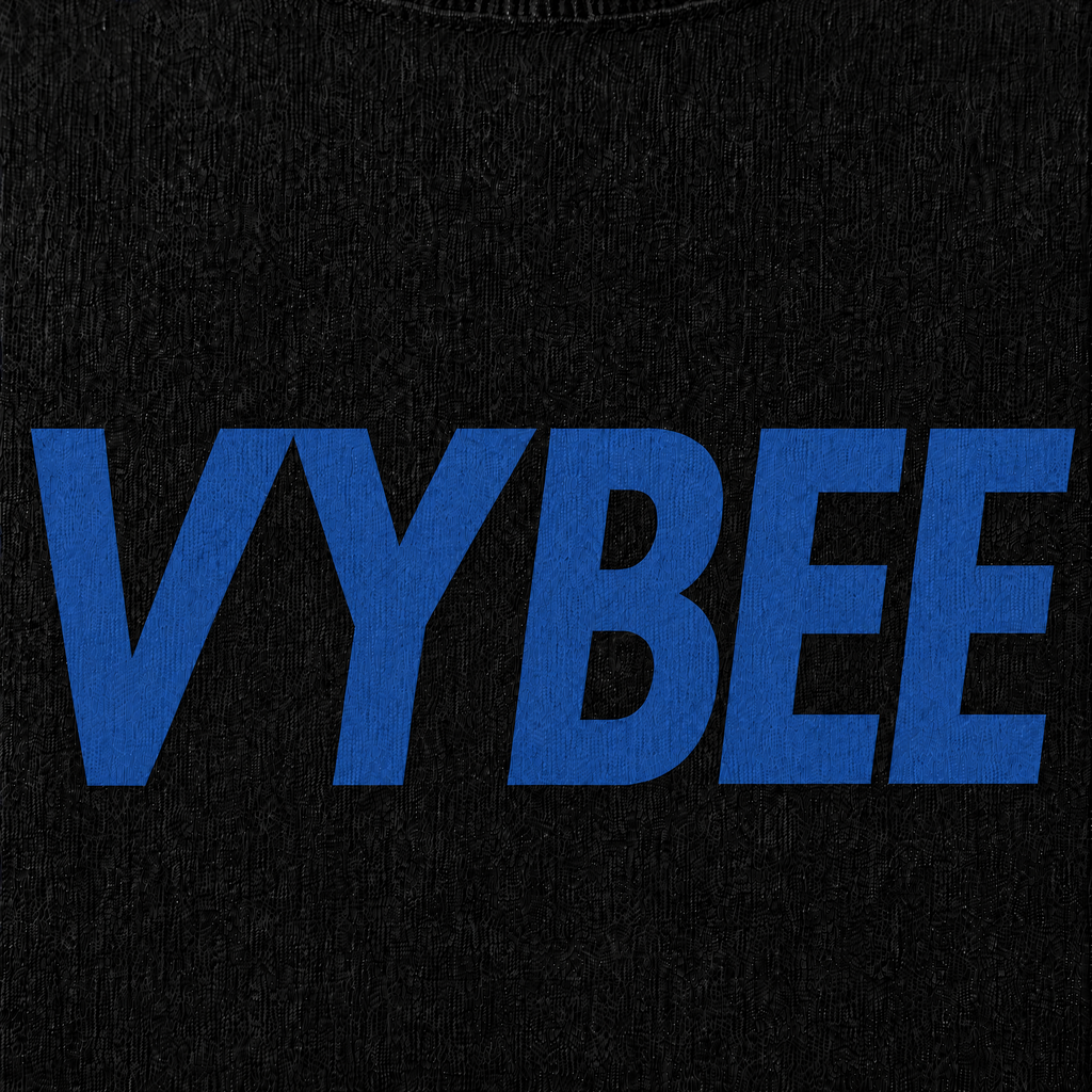 VYBEE Heavy Soft Double Tee BLACK — NO BOX 25'