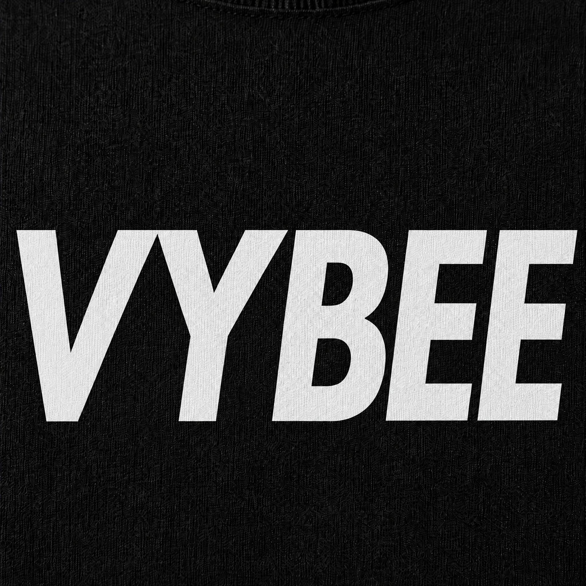 VYBEE Heavy Soft Double Tee BLACK — NO BOX 25'
