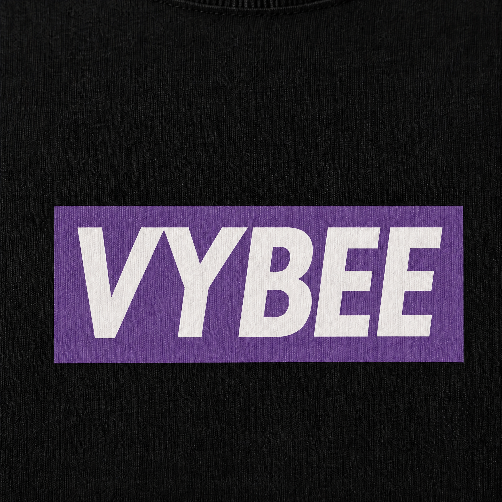 VYBEE Heavy Soft Double Tee BLACK — BOX 13'