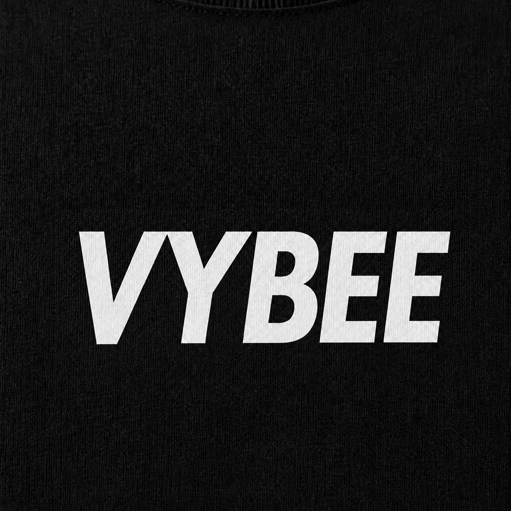 VYBEE Heavy Soft Double Tee BLACK — BOX 13'