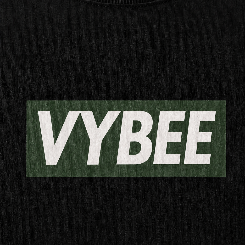 VYBEE Heavy Soft Double Tee BLACK — BOX 13'