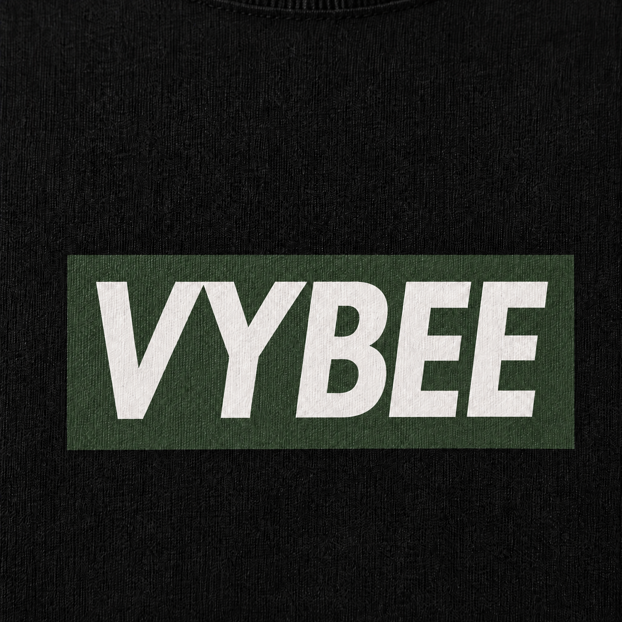 VYBEE Heavy Soft Double Tee BLACK — BOX 13'