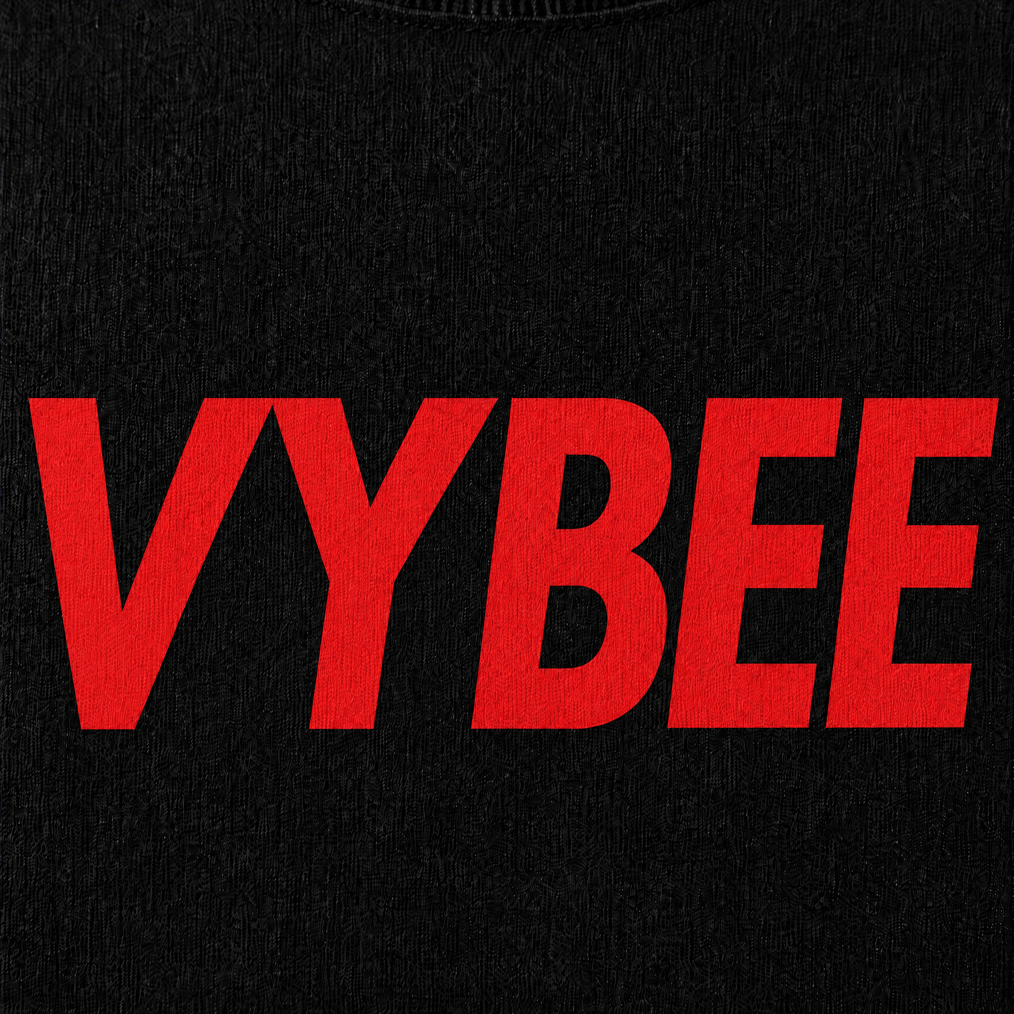 VYBEE Heavy Soft Double Tee BLACK — NO BOX 25'