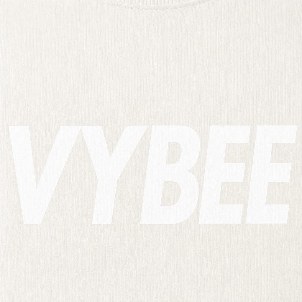 VYBEE Heavy Soft Double Tee OFF-WHITE — NO BOX 25'