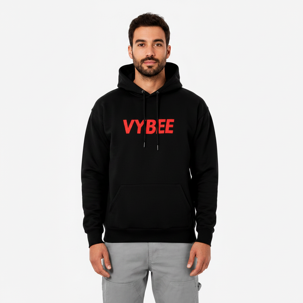VYBEE Heavy Moletom Canguru BLACK -  25'