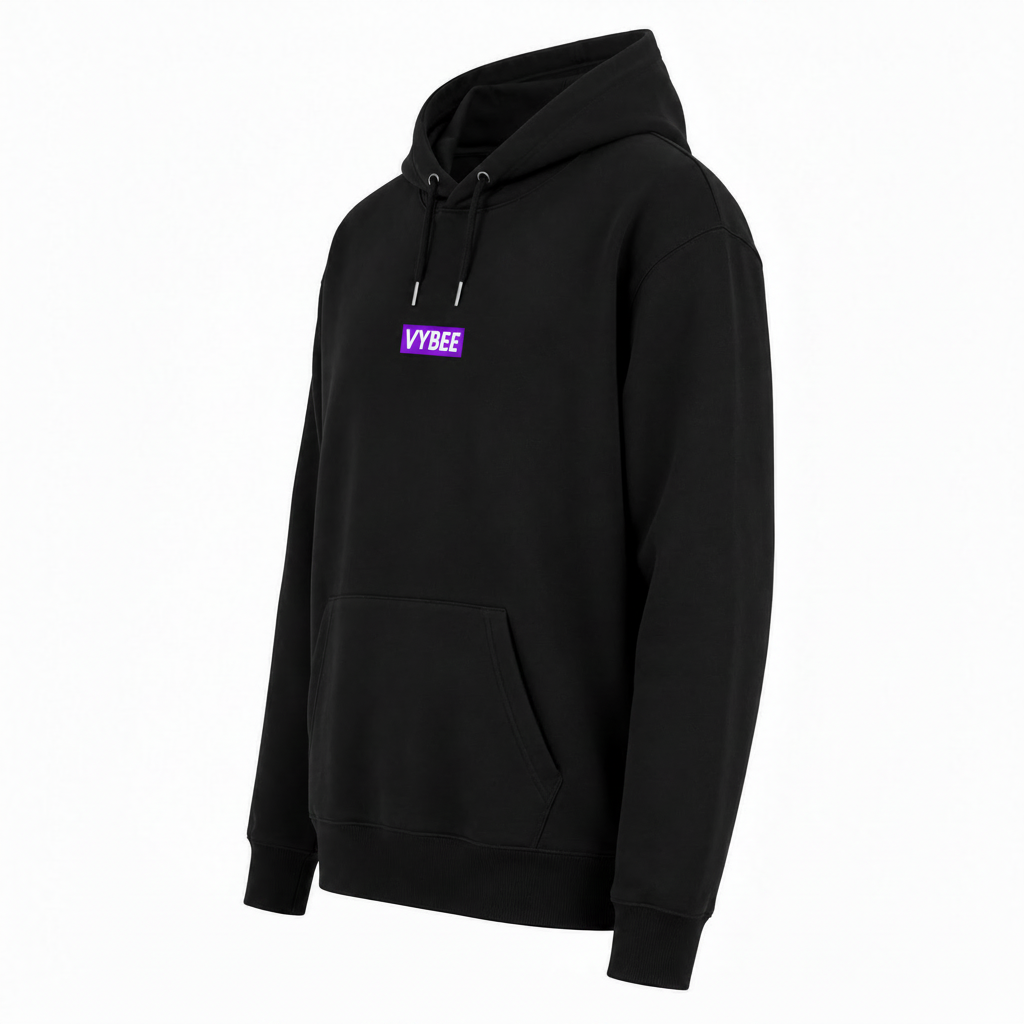 VYBEE Heavy Moletom Canguru BLACK -  8'