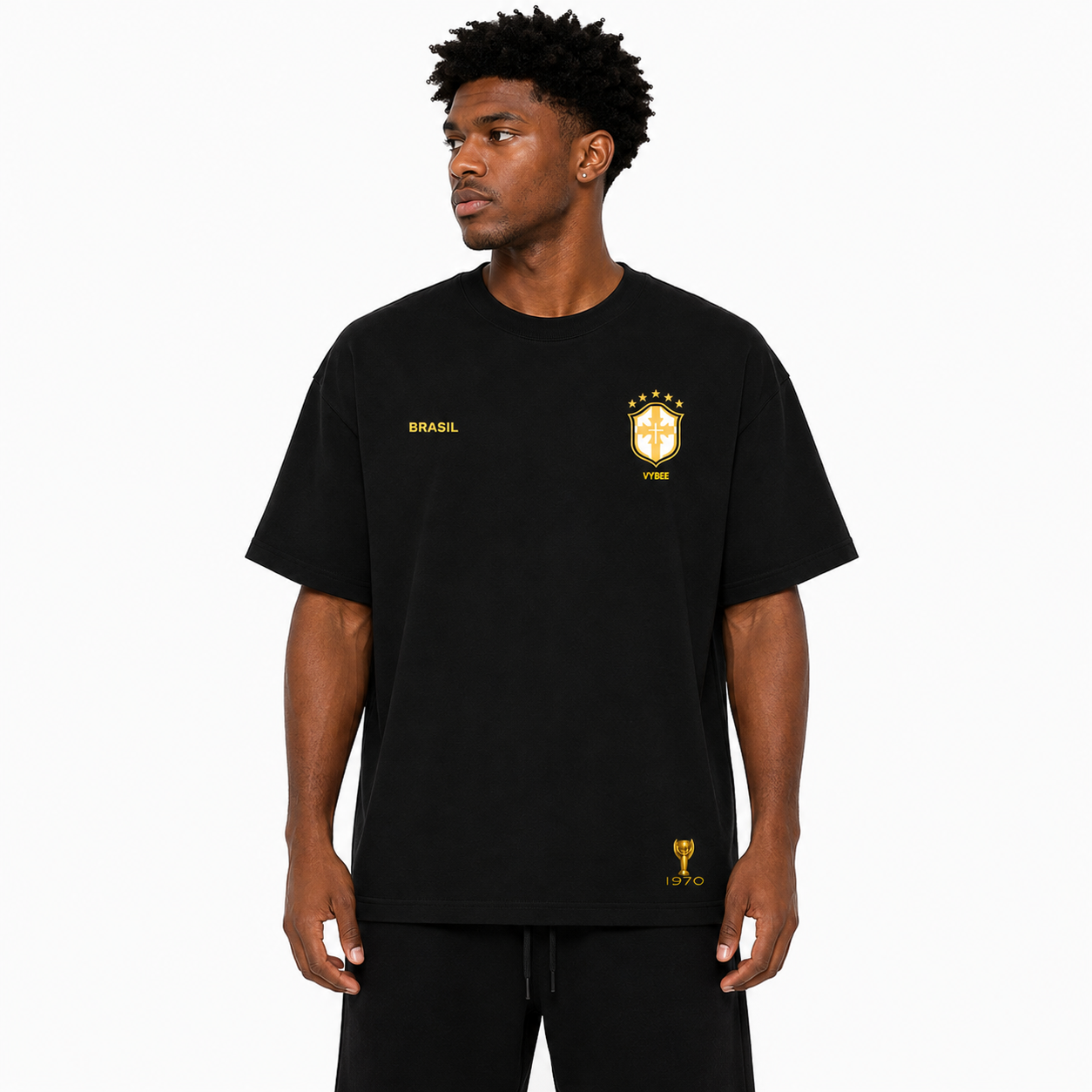 VYBEE RAÍZES DO HEXA 70 OVERSIZED PRETO