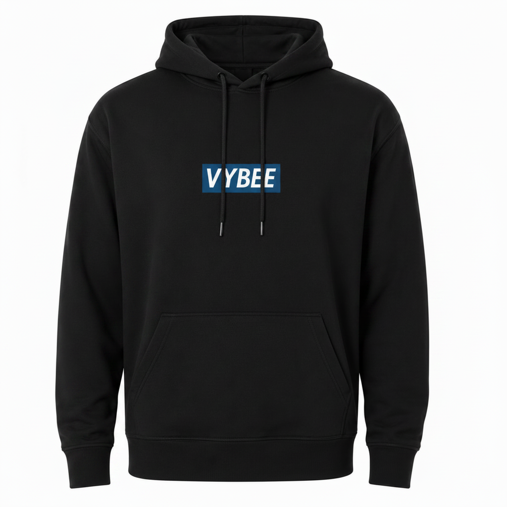 VYBEE Heavy Moletom Canguru BLACK -  13'
