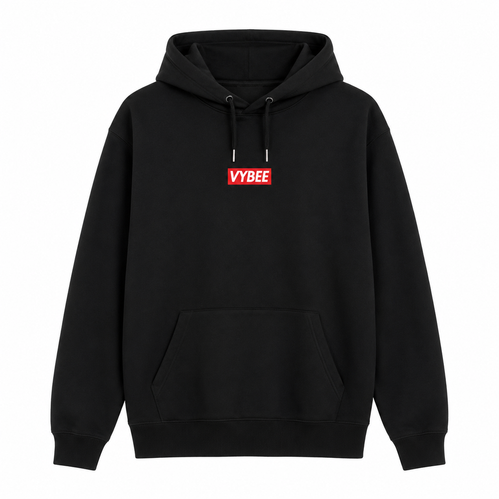 VYBEE Heavy Moletom Canguru BLACK -  8'