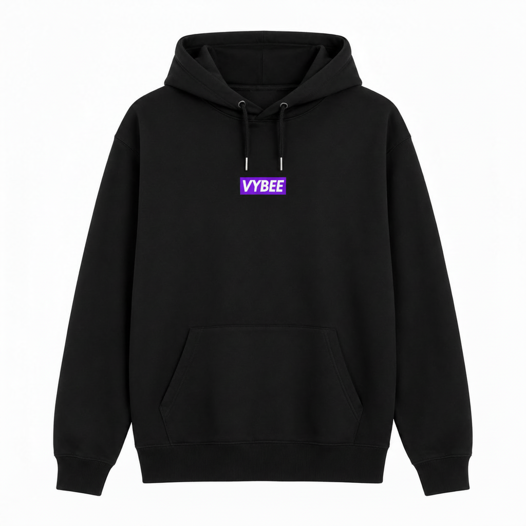 VYBEE Heavy Moletom Canguru BLACK -  8'