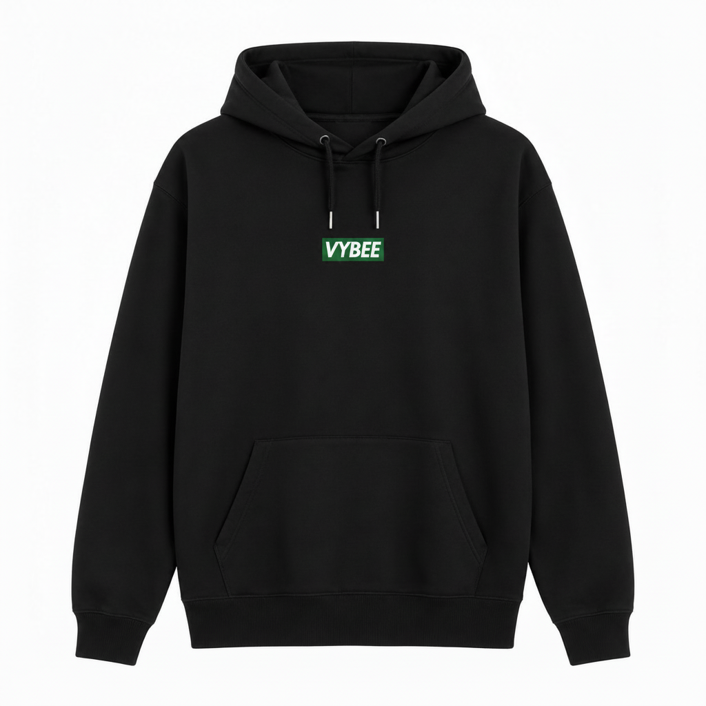 VYBEE Heavy Moletom Canguru BLACK -  8'