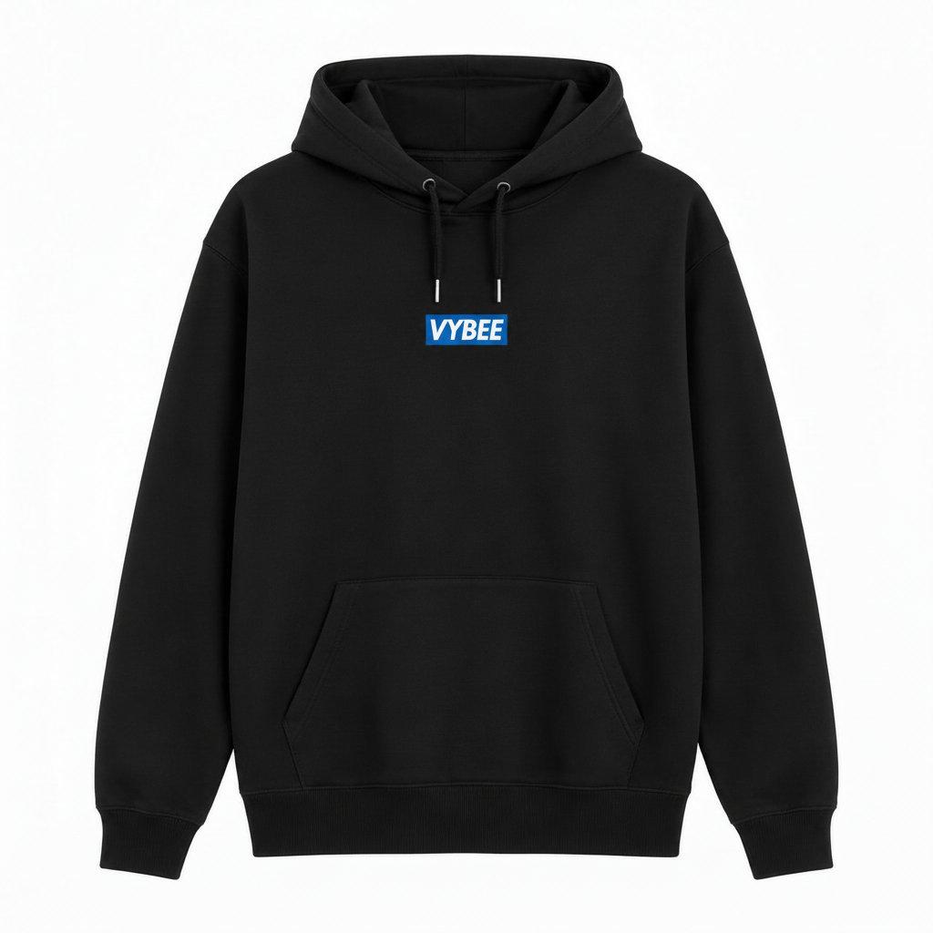 VYBEE Heavy Moletom Canguru BLACK -  8'