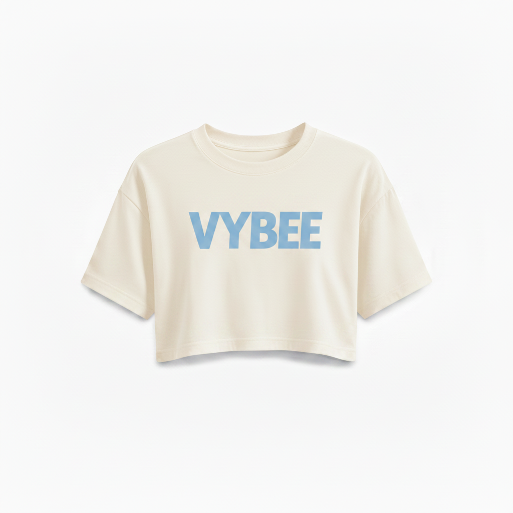 VYBEE Over Texture Cropped Off-White - 25'