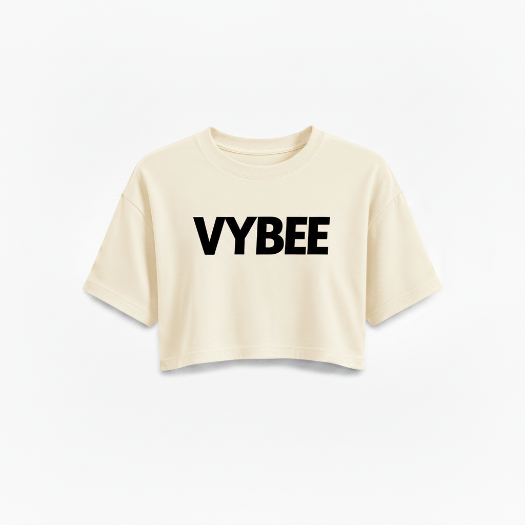 VYBEE Over Texture Cropped Off-White - 25'
