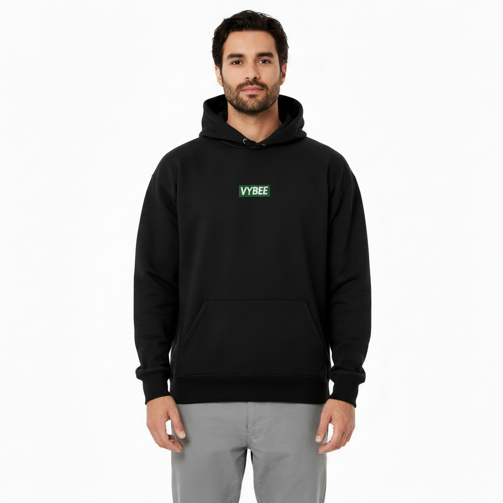 VYBEE Heavy Moletom Canguru BLACK -  8'