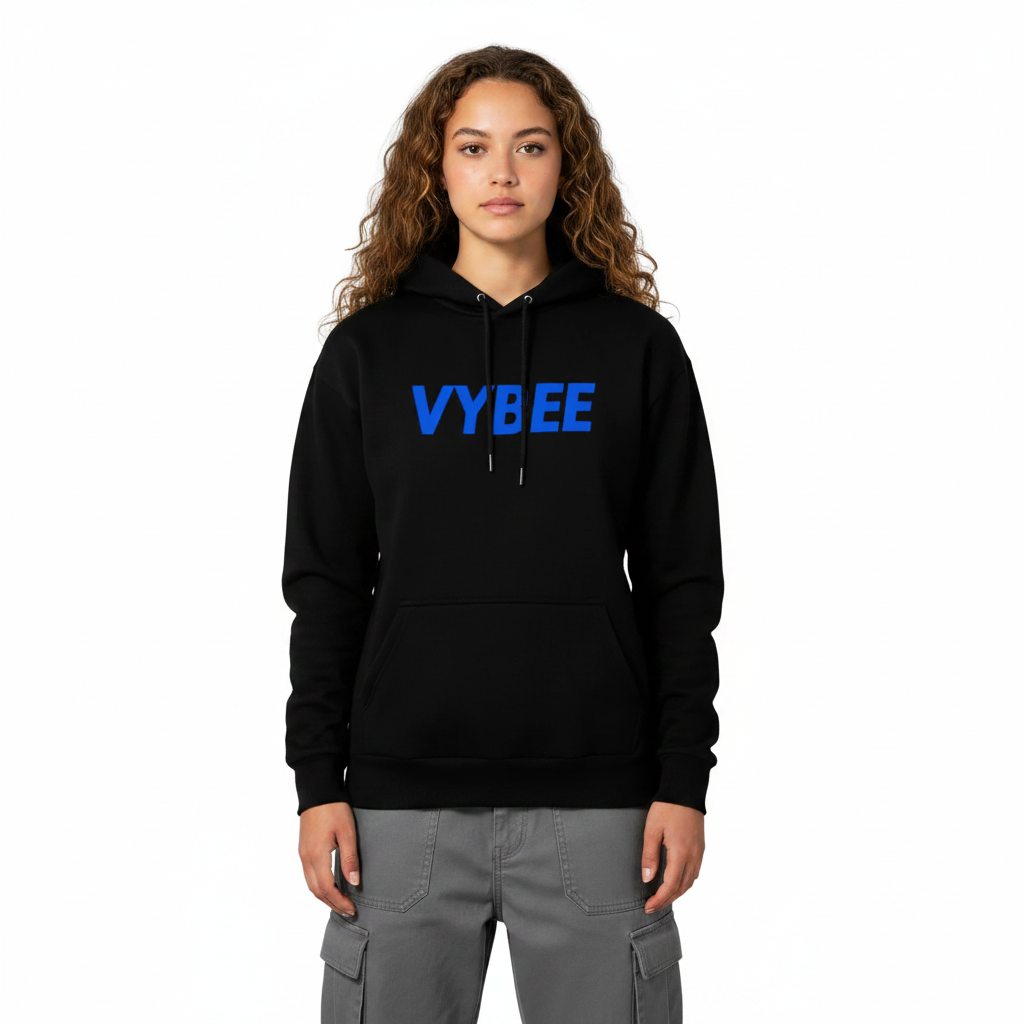 VYBEE Heavy Moletom Canguru BLACK -  25' Feminino